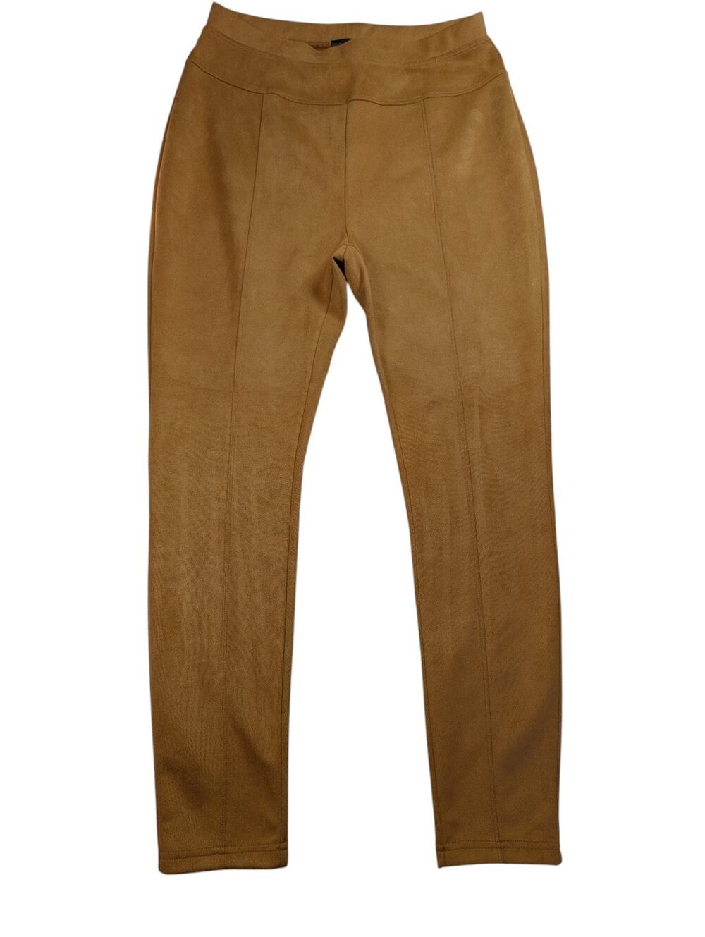 Coco + Carmen Leggings Mustard Yellow Suede-Like Stretch NWT Womens S/M